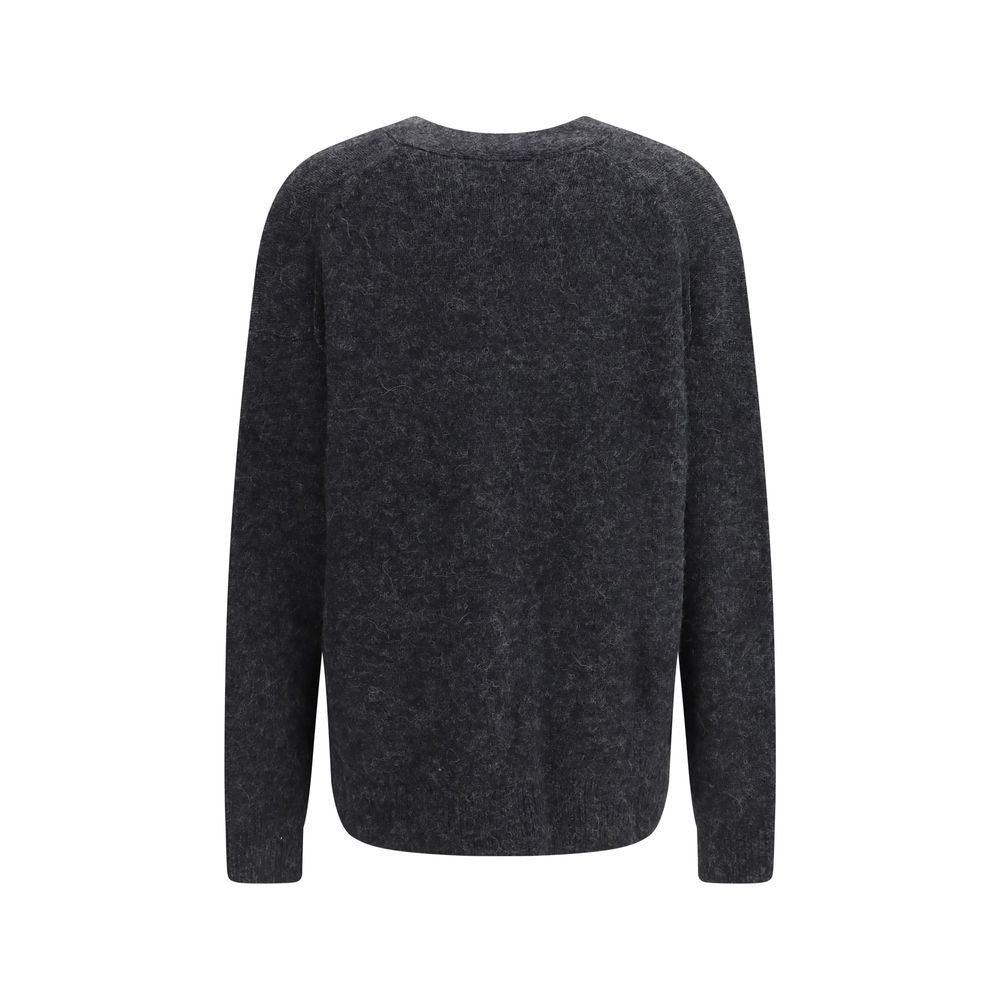 Gray Alpaca Vicugna Pacos Cardigan - ventzia