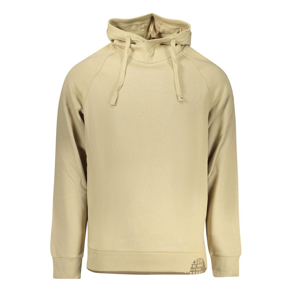 Beige Cotton Men Sweatshirt - ventzia