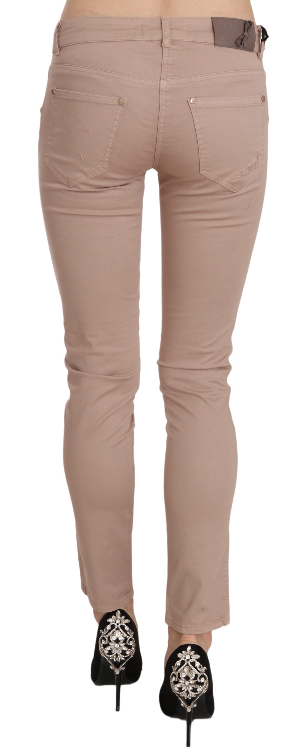 Chic Slim Fit Skinny Brown Pants - ventzia