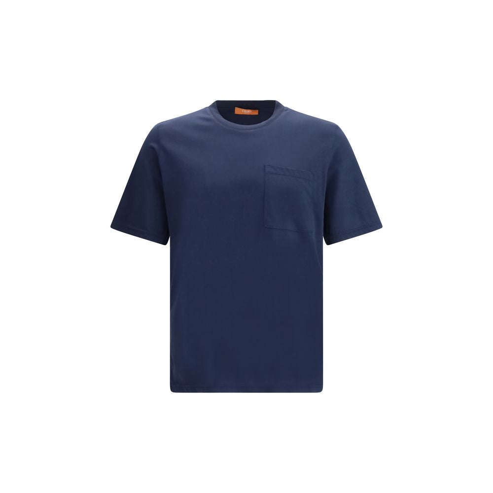 Blue Cotton T-Shirt - ventzia