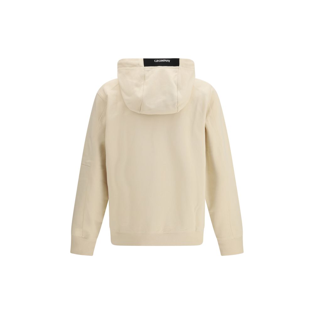 Beige Cotton Sweatshirt - ventzia