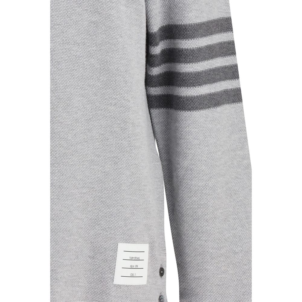 Gray Cotton Polo Shirt - ventzia