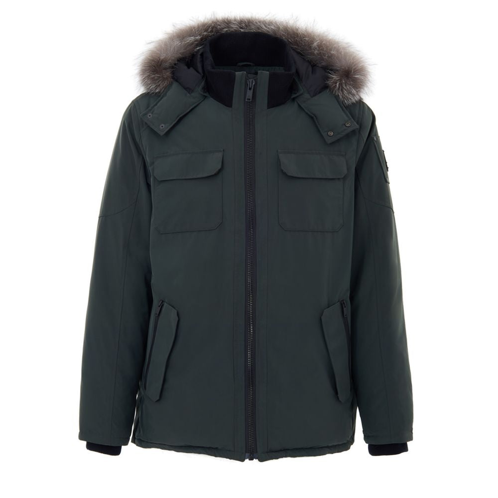 Green Nylon Parka - ventzia