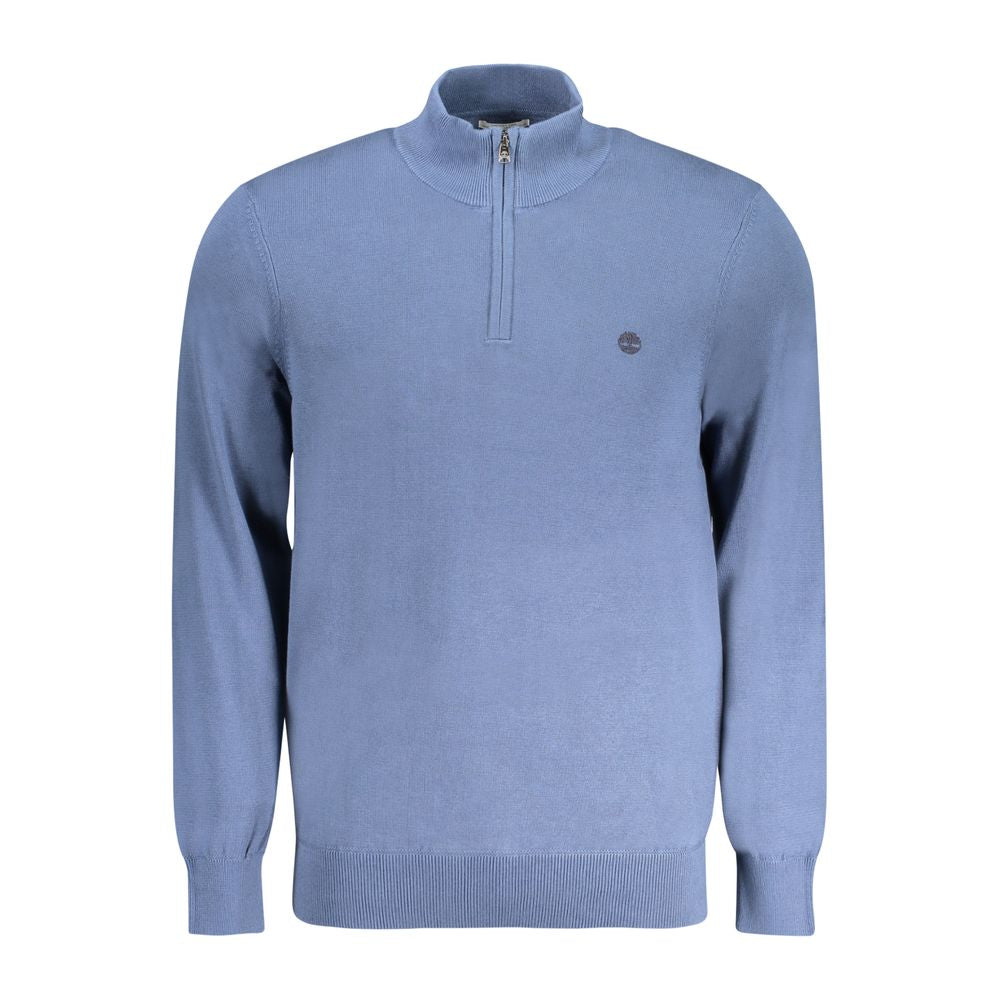 Blue Cotton Men Sweater - ventzia