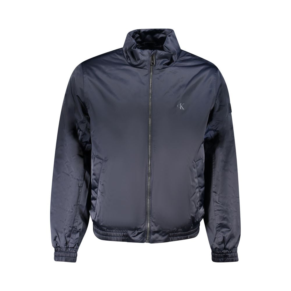 Blue Polyester Men Jacket - ventzia