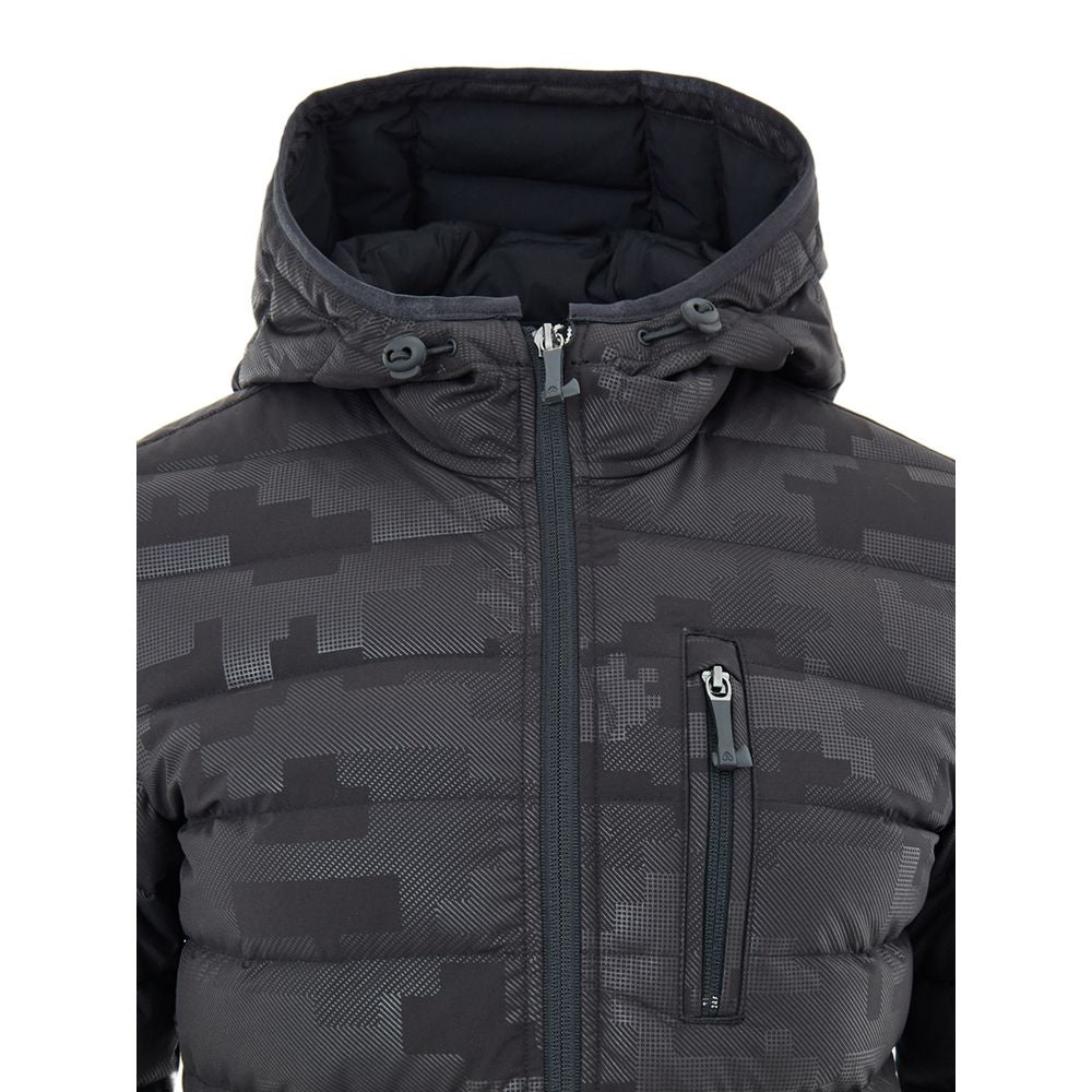 Black Nylon Coat - ventzia