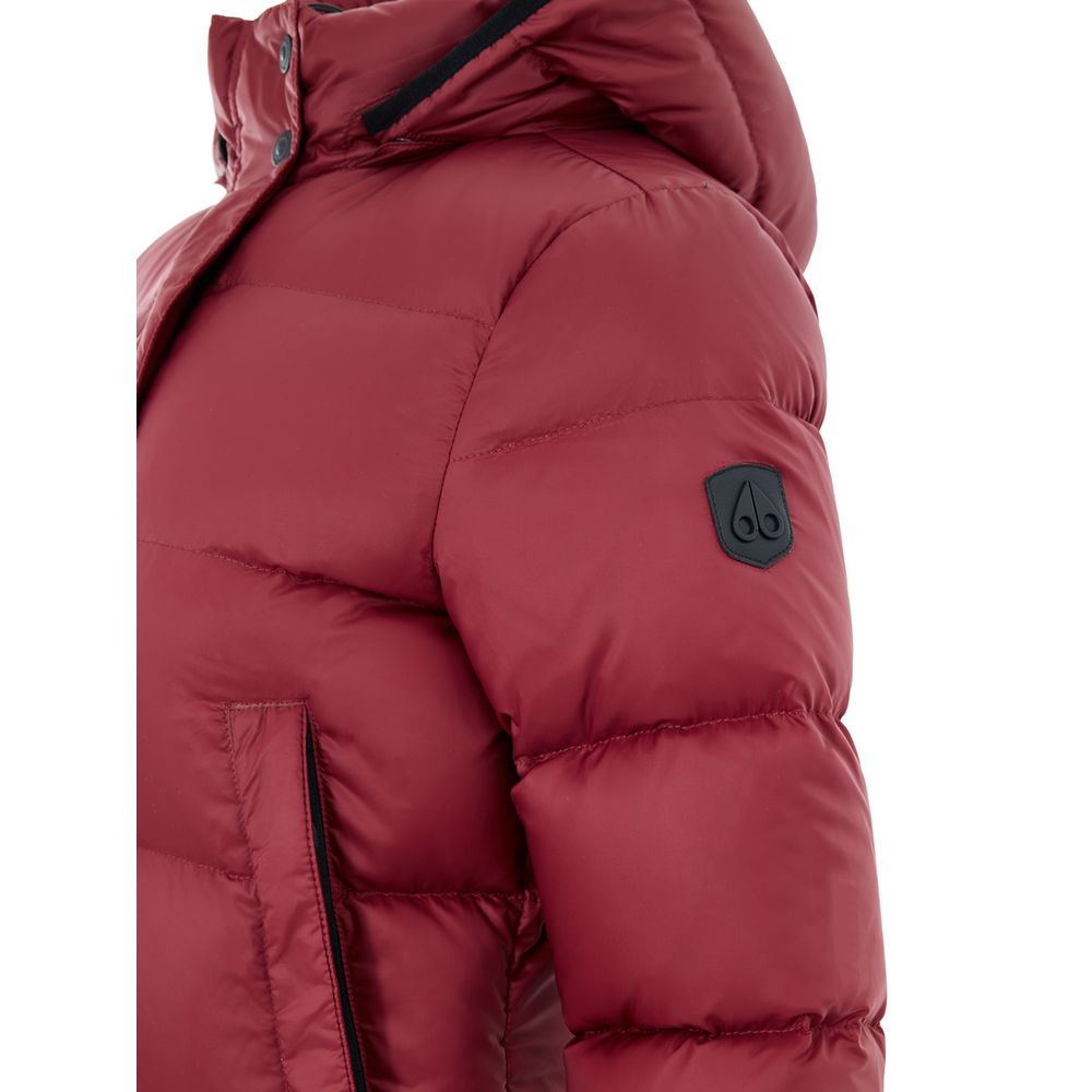 Bordeaux Cotton Full-Length Jacket - ventzia
