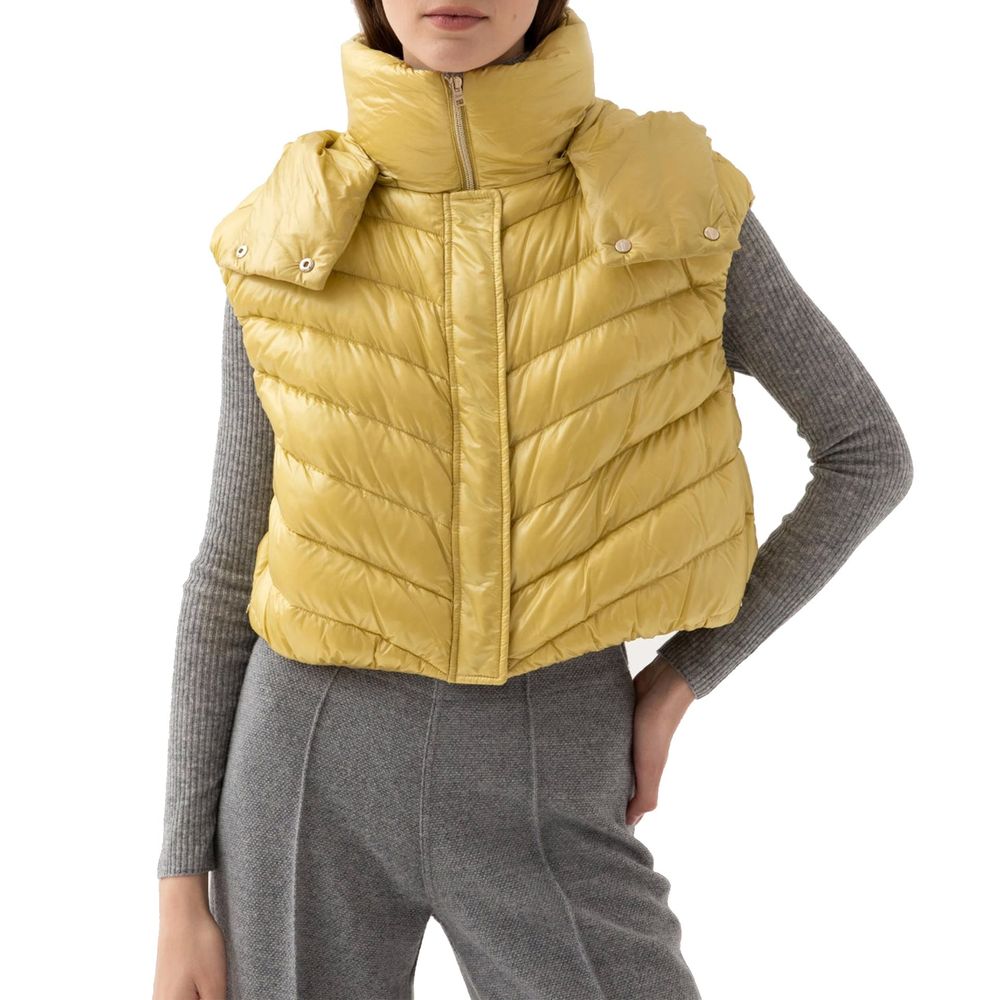 Bicolor Polyamide Sleveless Jacket