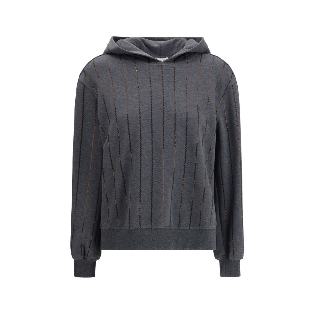 Gray Cotton Sweatshirt - ventzia