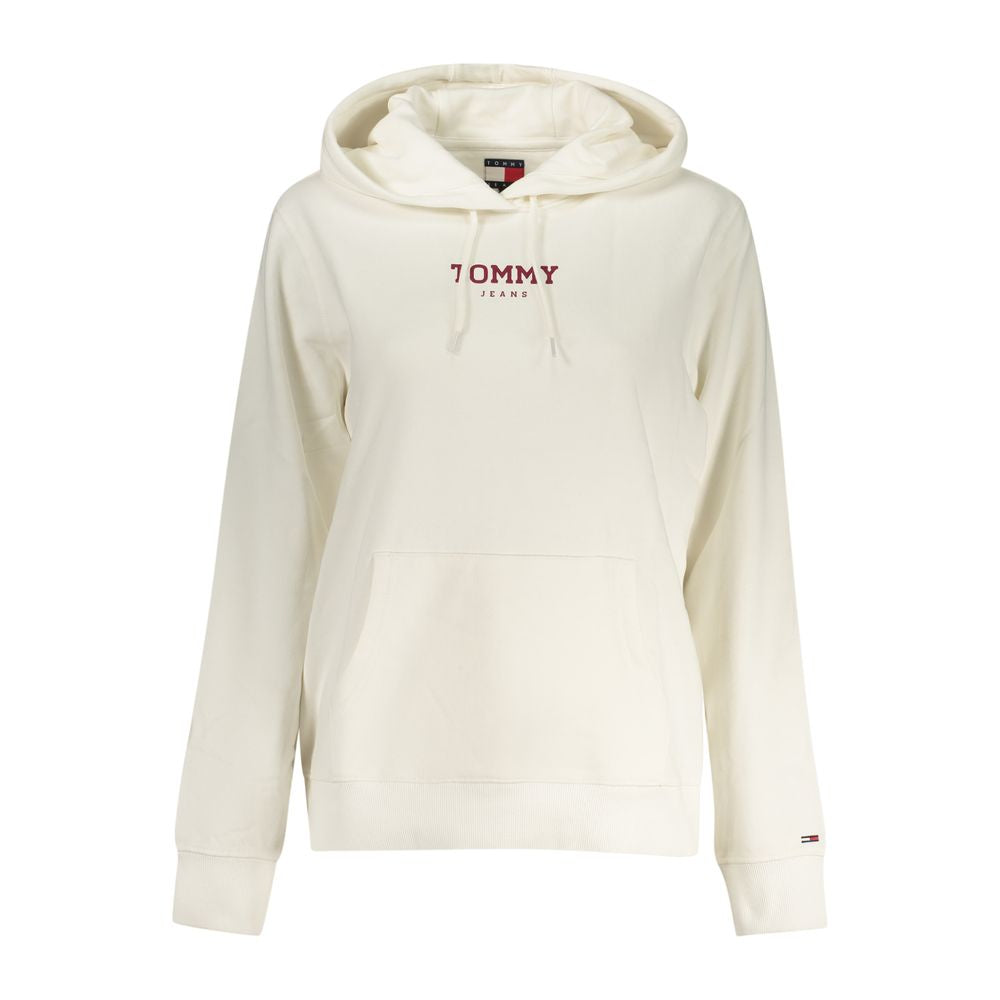 White Cotton Women Sweatshirt - ventzia
