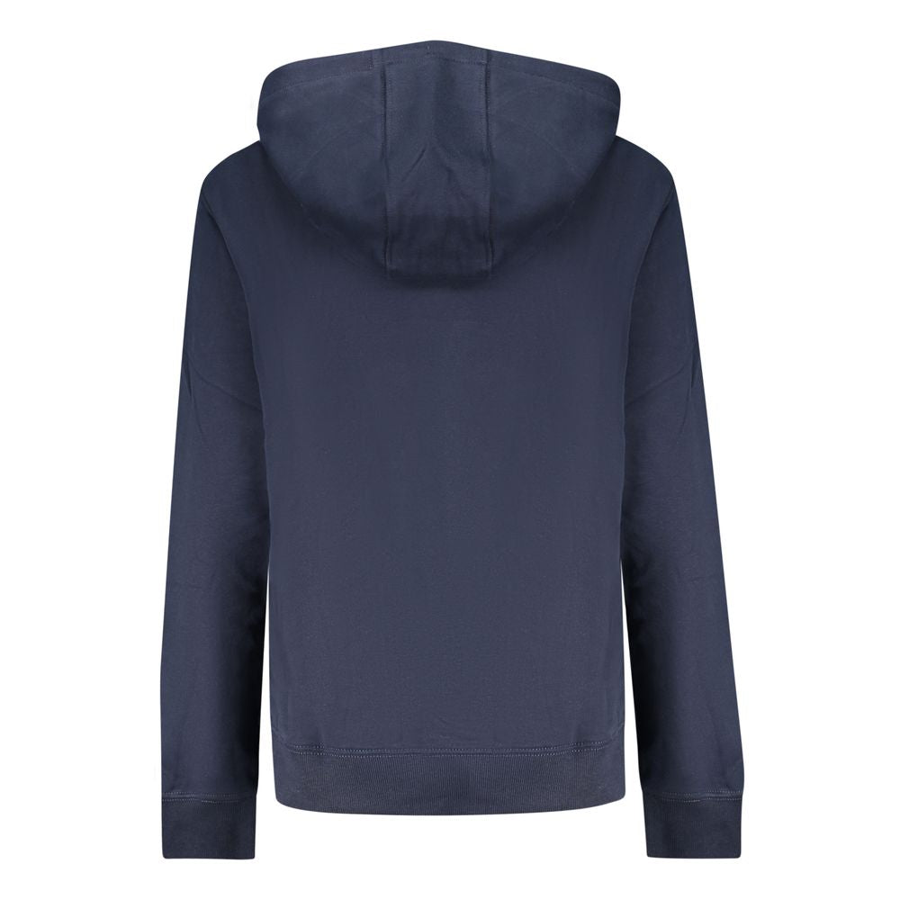 Blue Cotton Women's Hoodie - ventzia