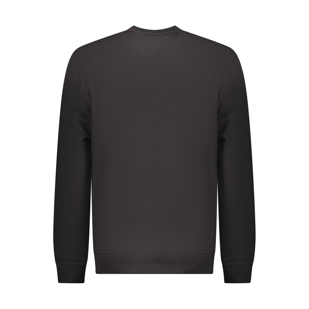 Black Cotton Men Sweatshirt - ventzia