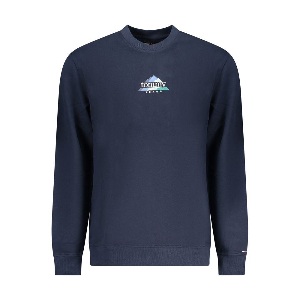 Blue Cotton Men Sweatshirt - ventzia