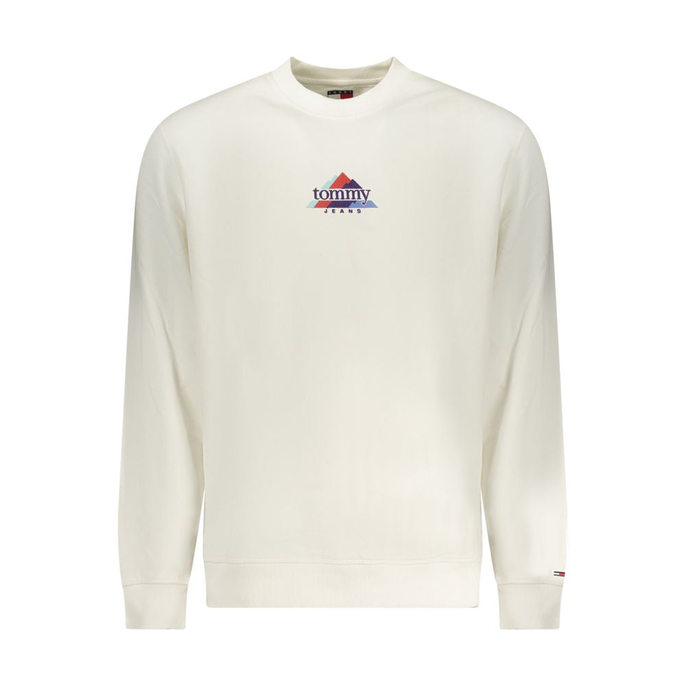 White Cotton Men's Sweatshirt - ventzia