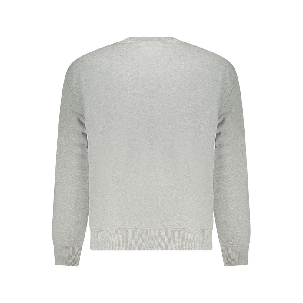 Gray Cotton Men's Sweatshirt - ventzia