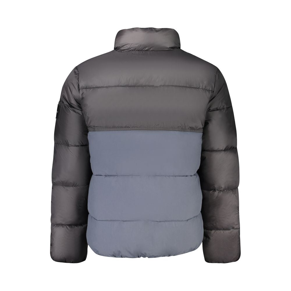 Blue Polyester Men's Jacket - ventzia