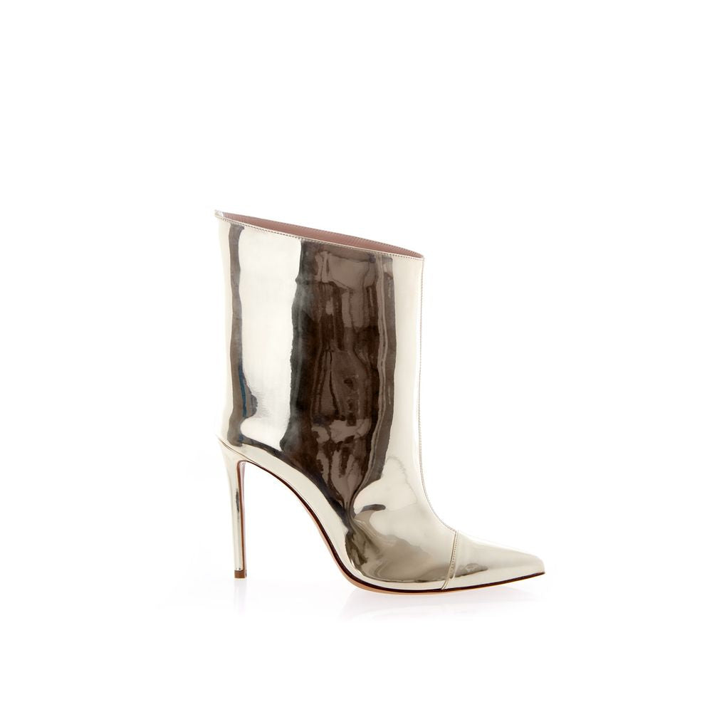 Multicolor Patent Leather Ankle Boots - ventzia