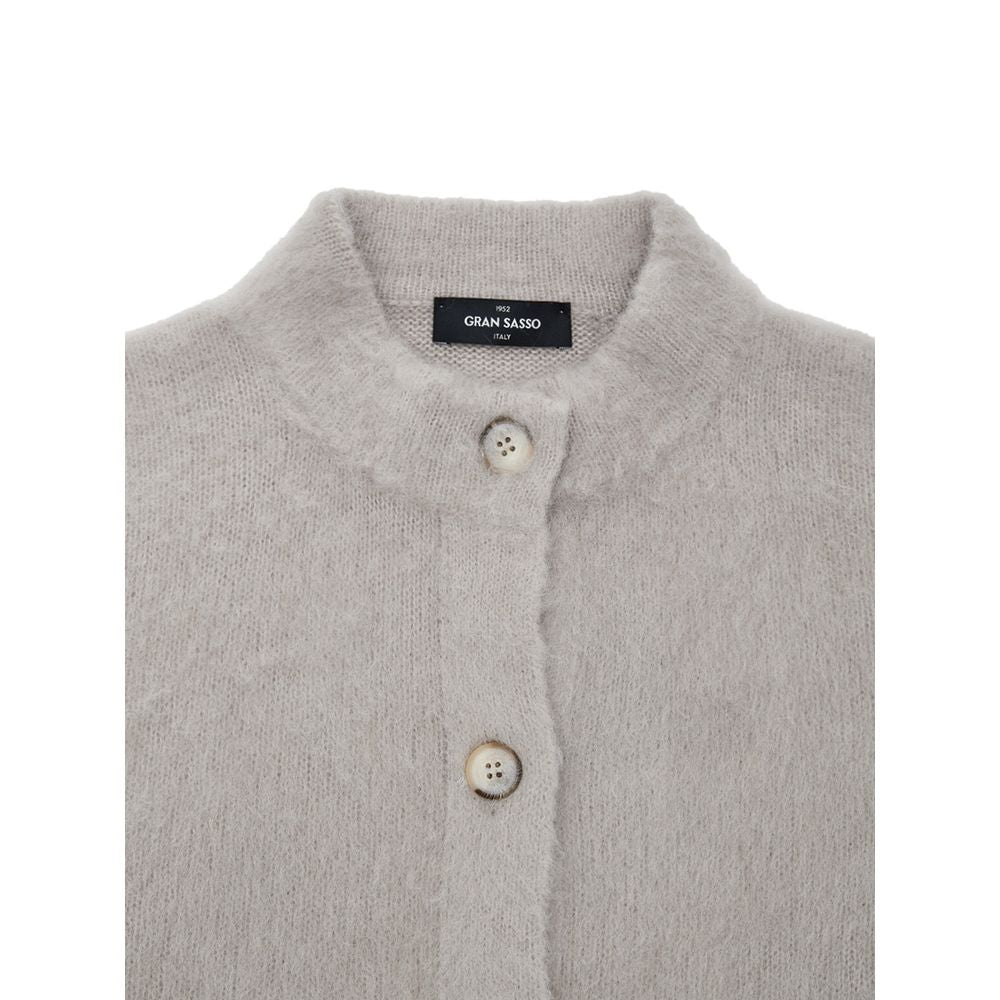 Beige Wool Cardigan - ventzia