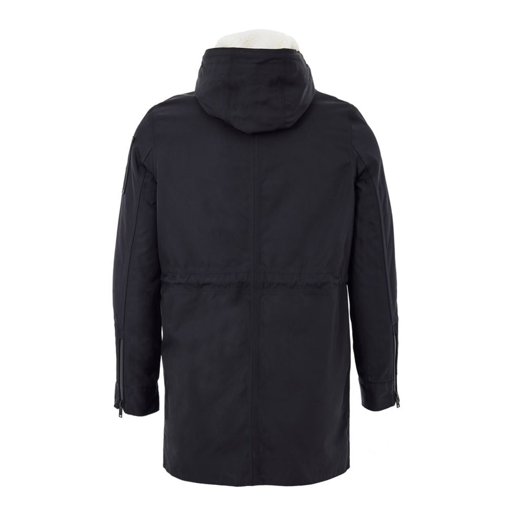 Blue Nylon Parka - ventzia
