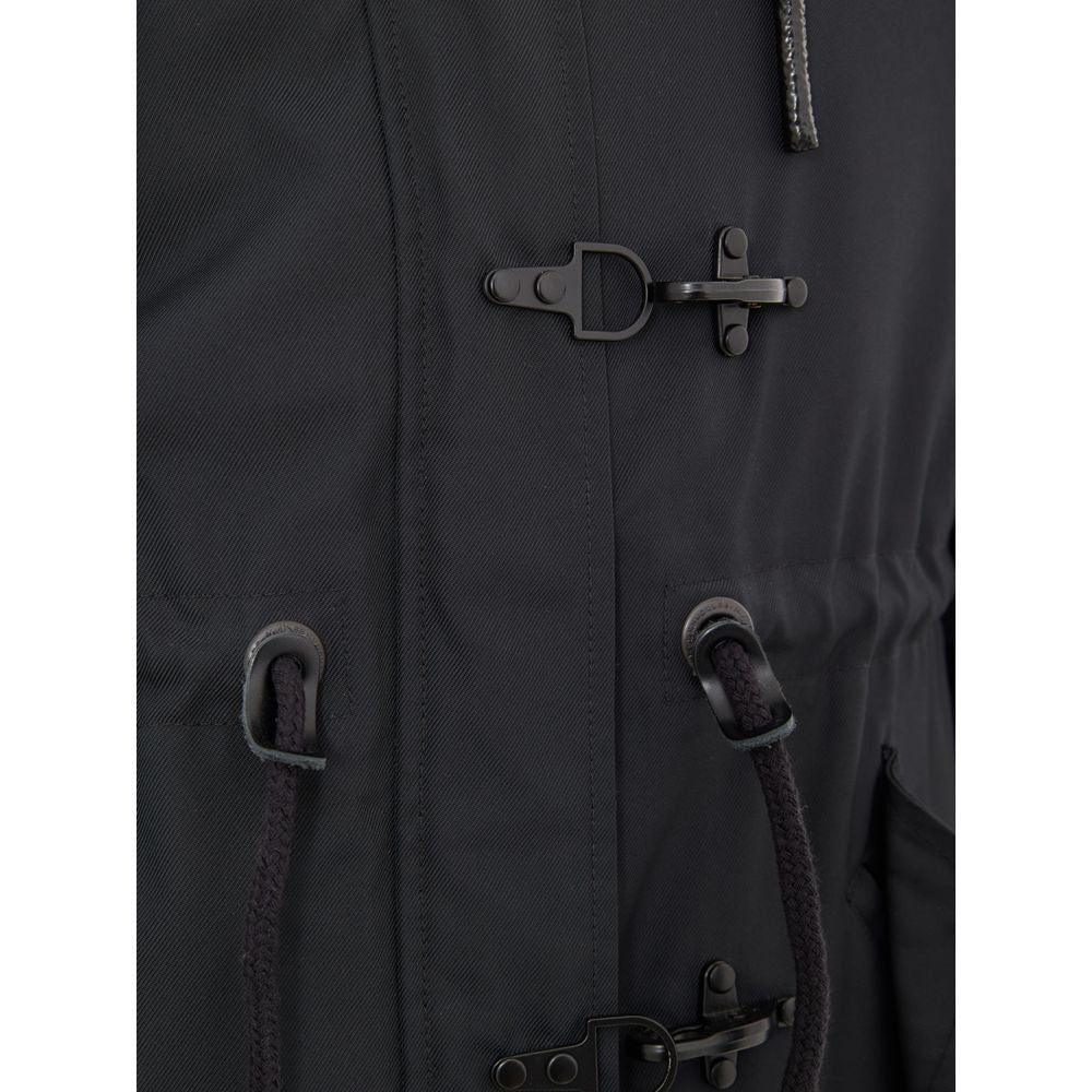 Blue Nylon Parka - ventzia