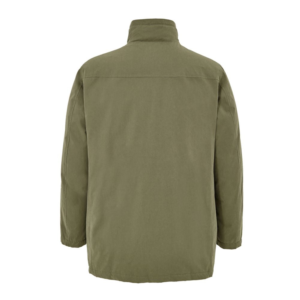 Green Polyester Coat - ventzia