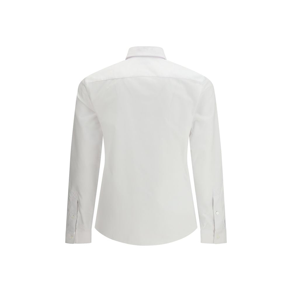 White Cotton Dress Shirt - ventzia