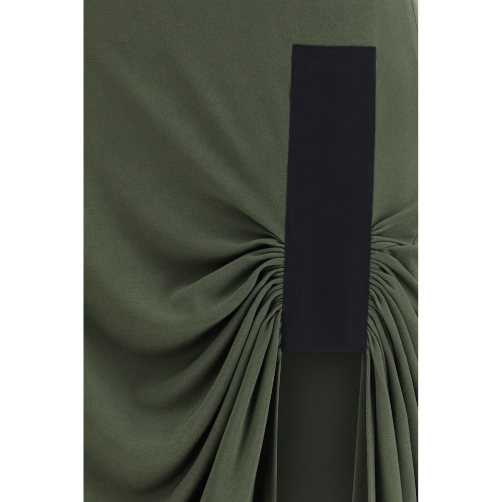 Bicolor Polyester Casual Dress - ventzia