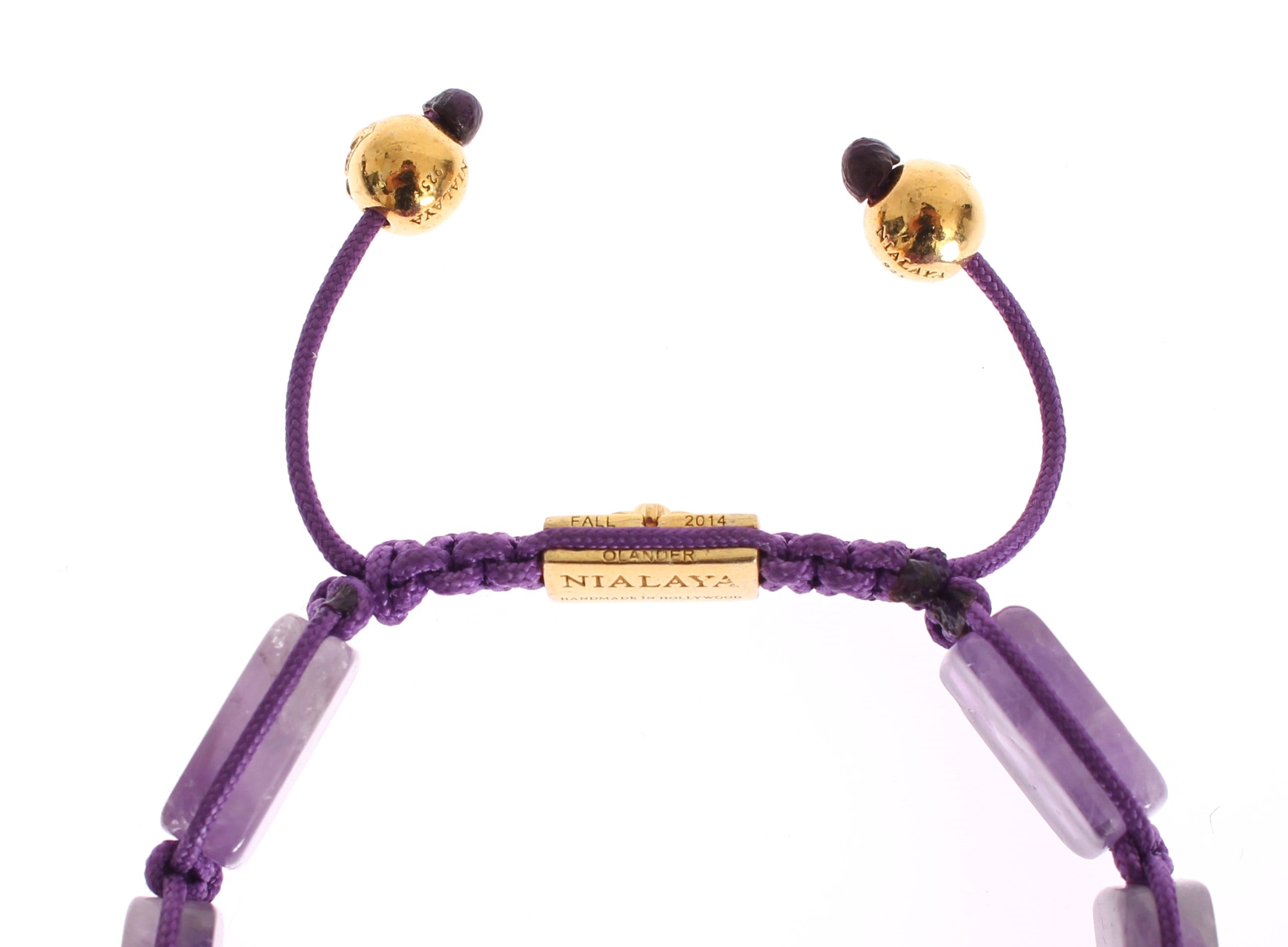Dazzling Diamond Gold-Plated Amethyst Bracelet - ventzia