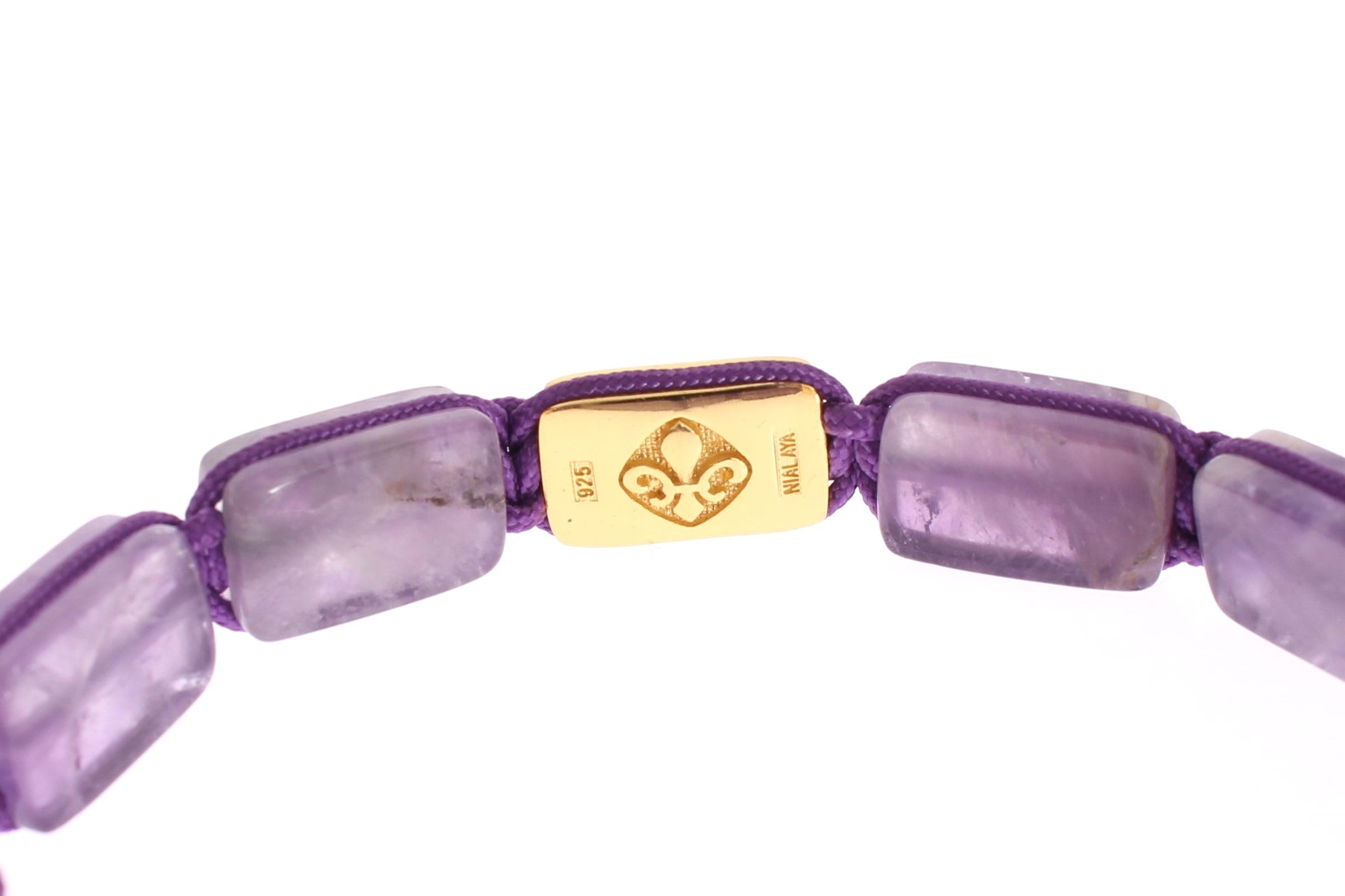 Dazzling Diamond Gold-Plated Amethyst Bracelet - ventzia