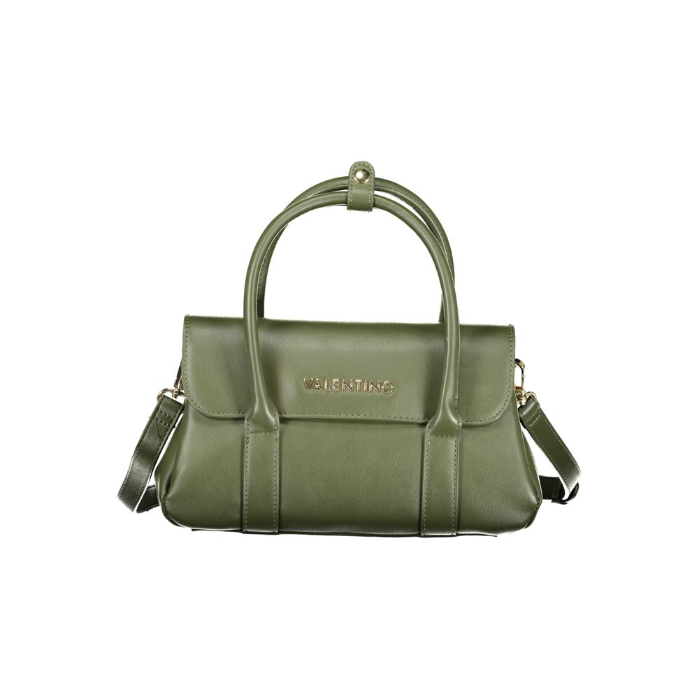 Verde Polyurethane Women Handbag - ventzia