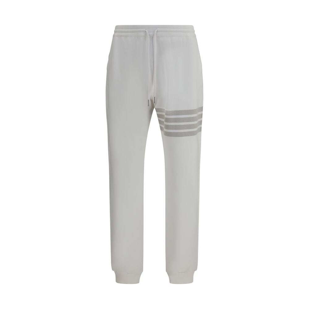 White Cotton Joggers (Workout Pants) - ventzia