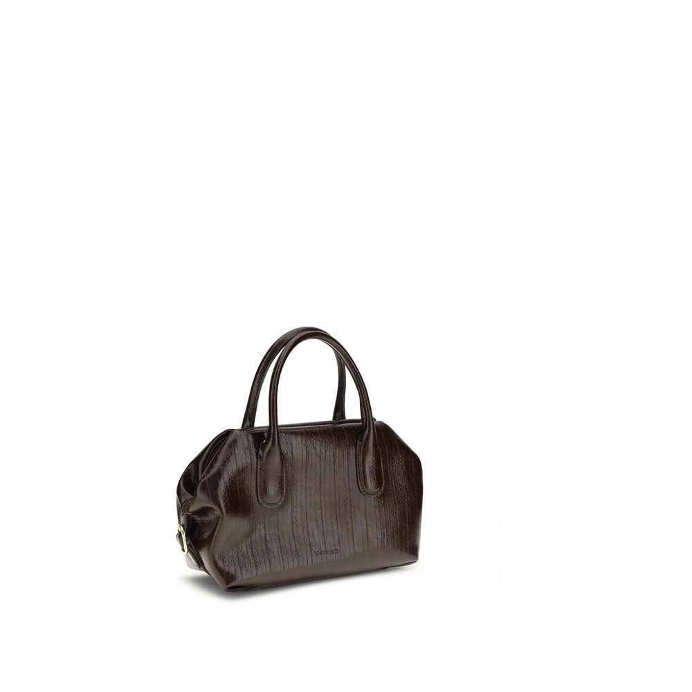 Brown Polyethylene Shoulder Bag - ventzia