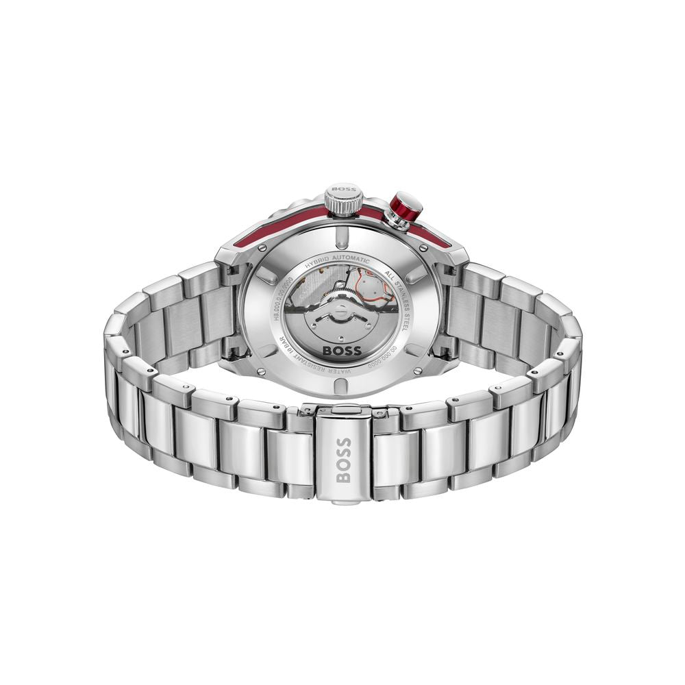Gray Stainless Steel Dress Watch - ventzia