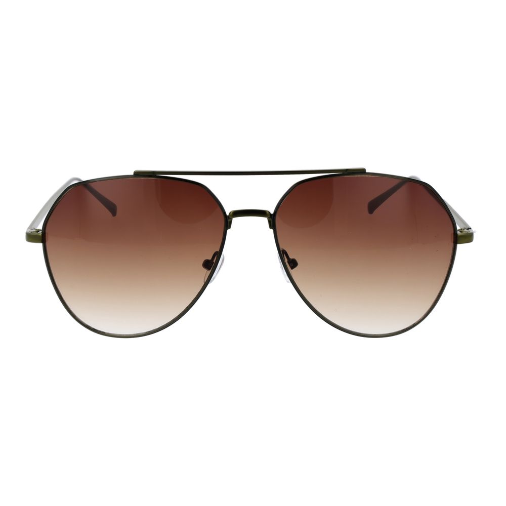 Gray Stainless Steel Sunglasses