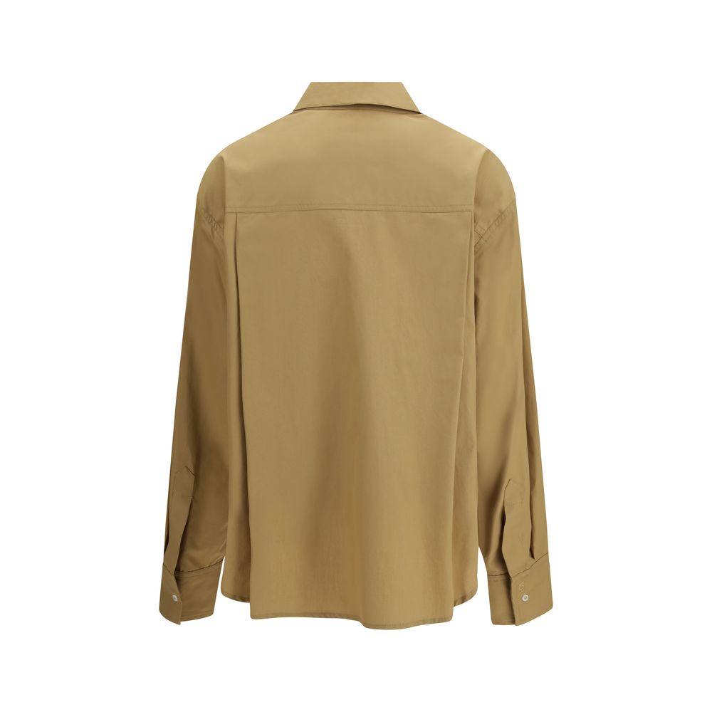 Beige Cotton Shirt - ventzia