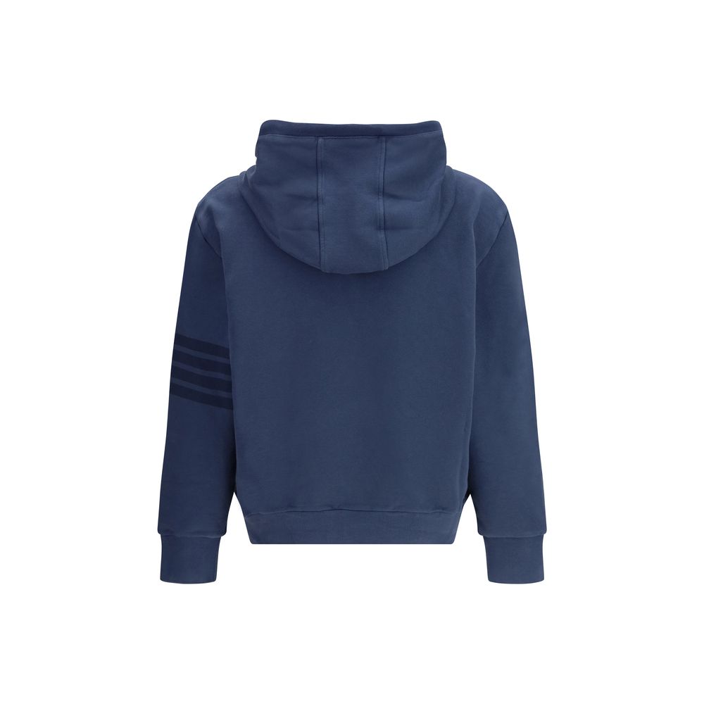 Blue Cotton Sweatshirt - ventzia