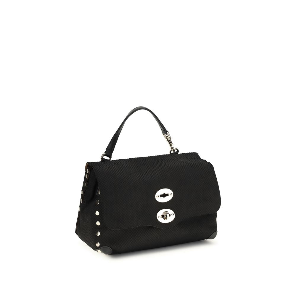 Black Calf Leather Bos Taurus Handbag - ventzia