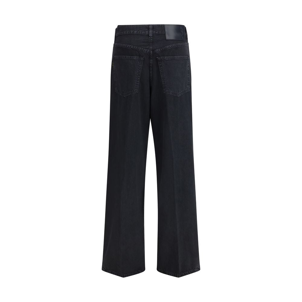 Black Cotton Jeans Denim - ventzia
