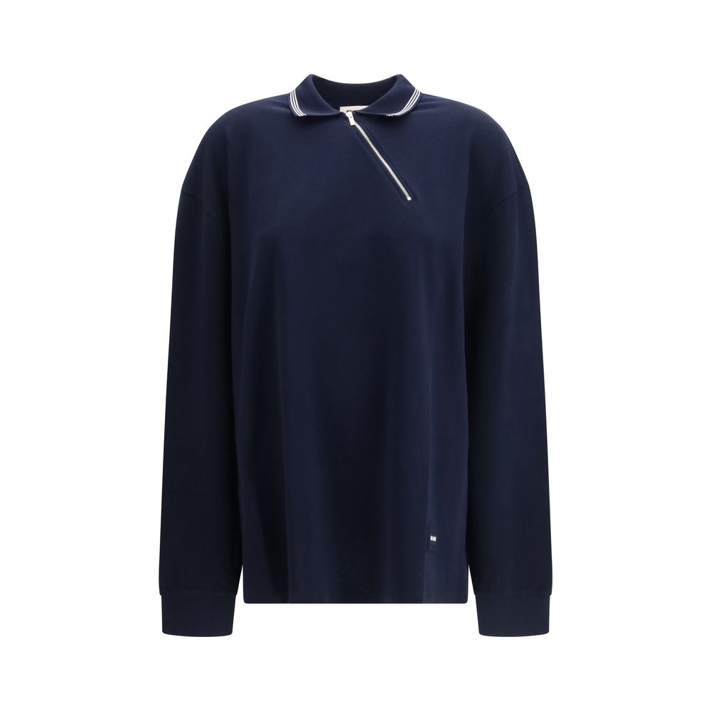 Blue Cotton Polo Shirt - ventzia