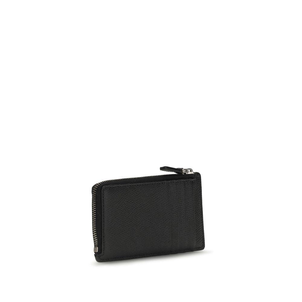 Black Calf Leather Bos Taurus Wallet - ventzia