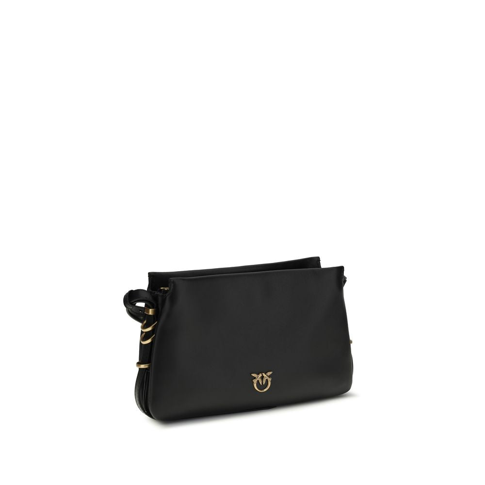 Black Calf Leather Bos Taurus Shoulder Bag - ventzia
