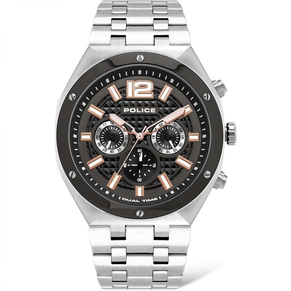 Gray Stainless Steel Dress Watch - ventzia
