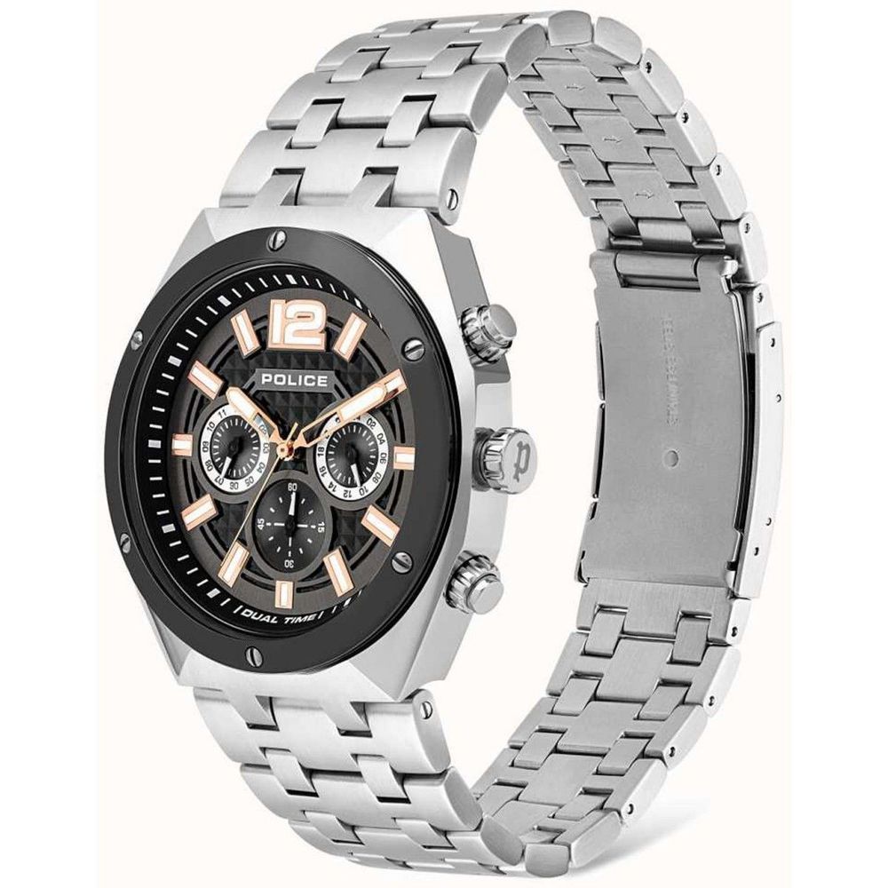 Gray Stainless Steel Dress Watch - ventzia