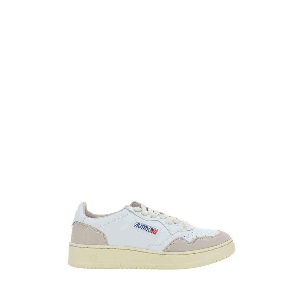 White Calf Leather Bos Taurus Low Top Sneakers - ventzia