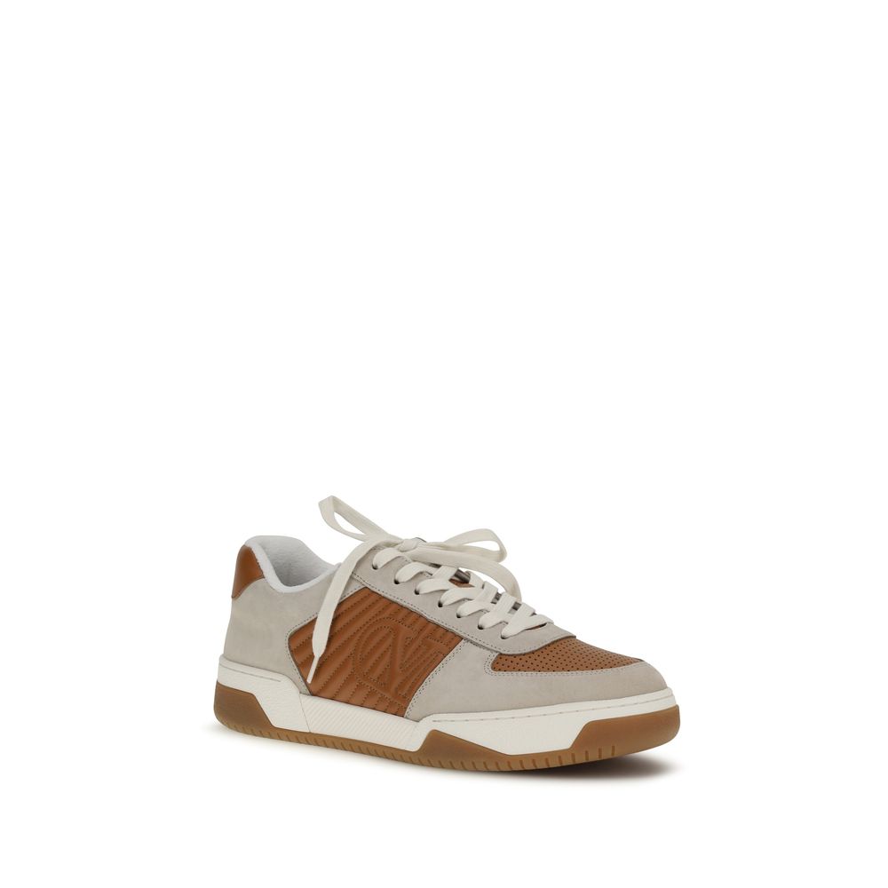 Multicolor Calf Leather Bos Taurus Athletic Sneakers - ventzia