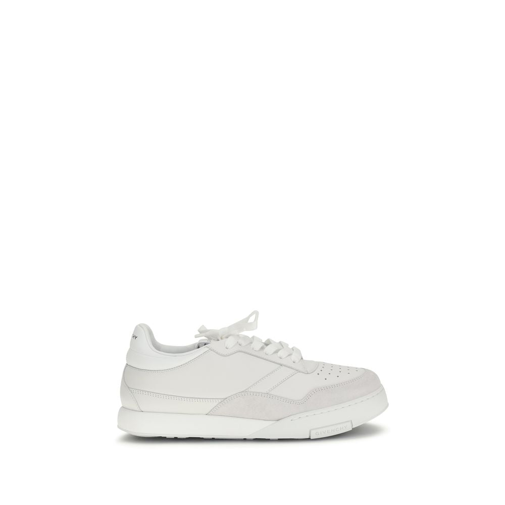 White Calf Leather Bos Taurus Low Top Sneakers - ventzia