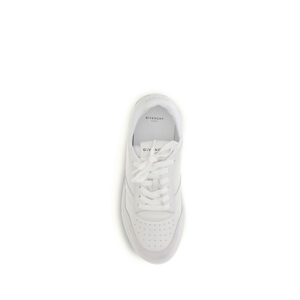 White Calf Leather Bos Taurus Low Top Sneakers - ventzia