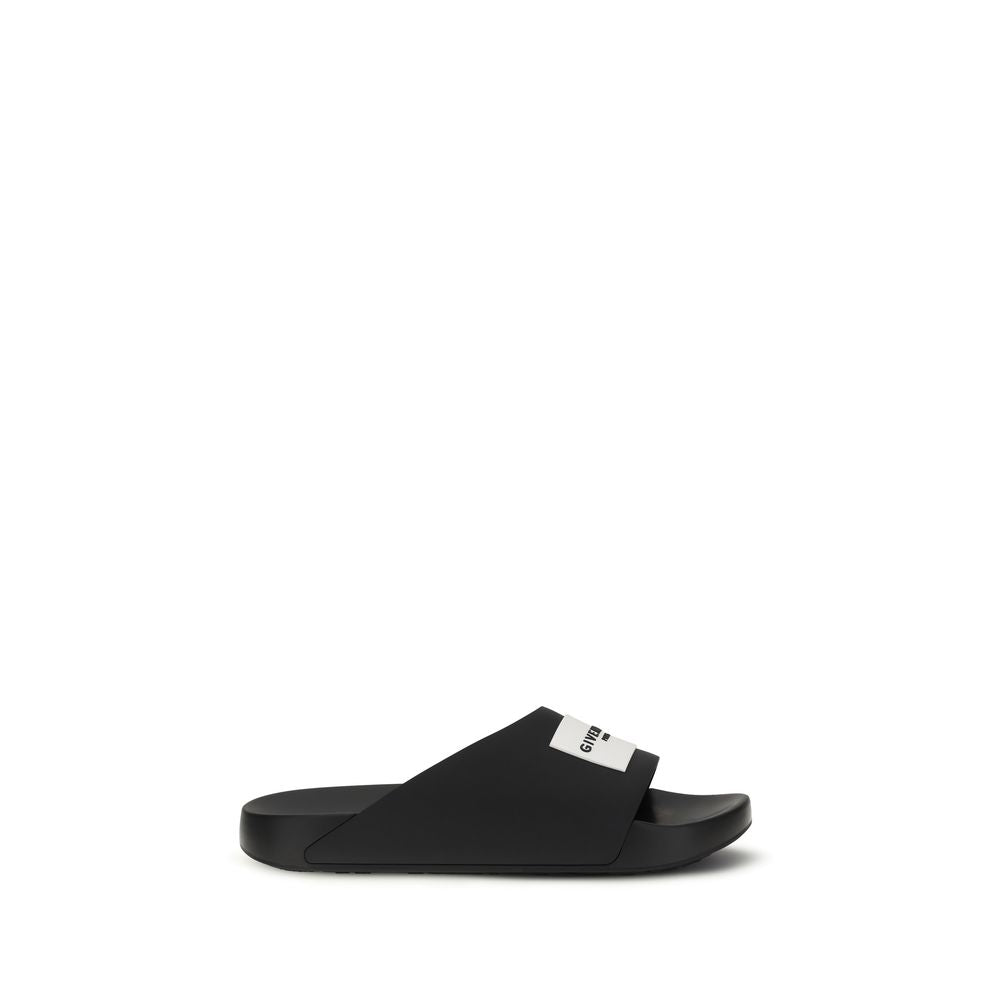 Black Rubber Slippers - ventzia