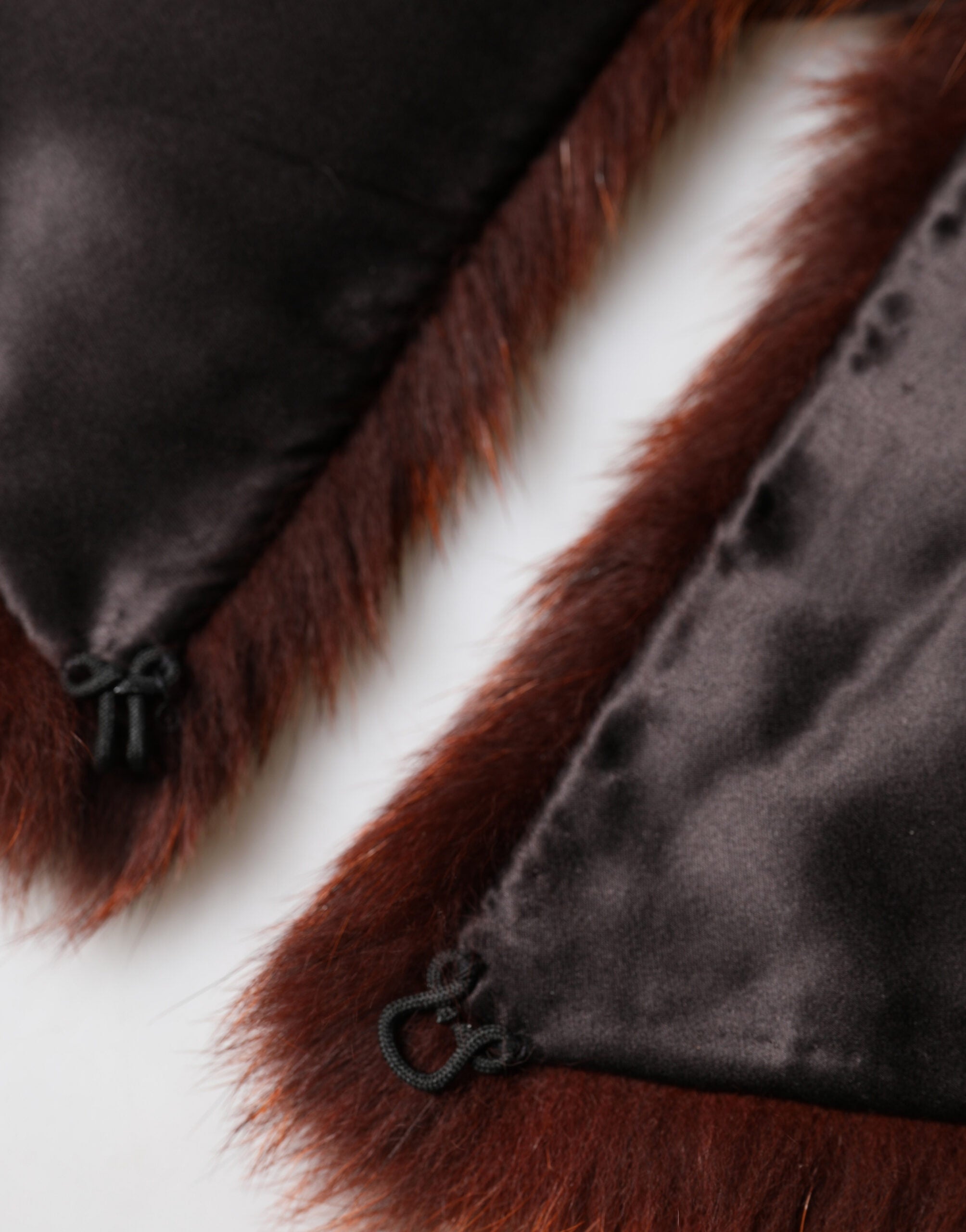 Brown Mink Fur Collar Women Neck Wrap 60cm x 14cm Scarf - ventzia
