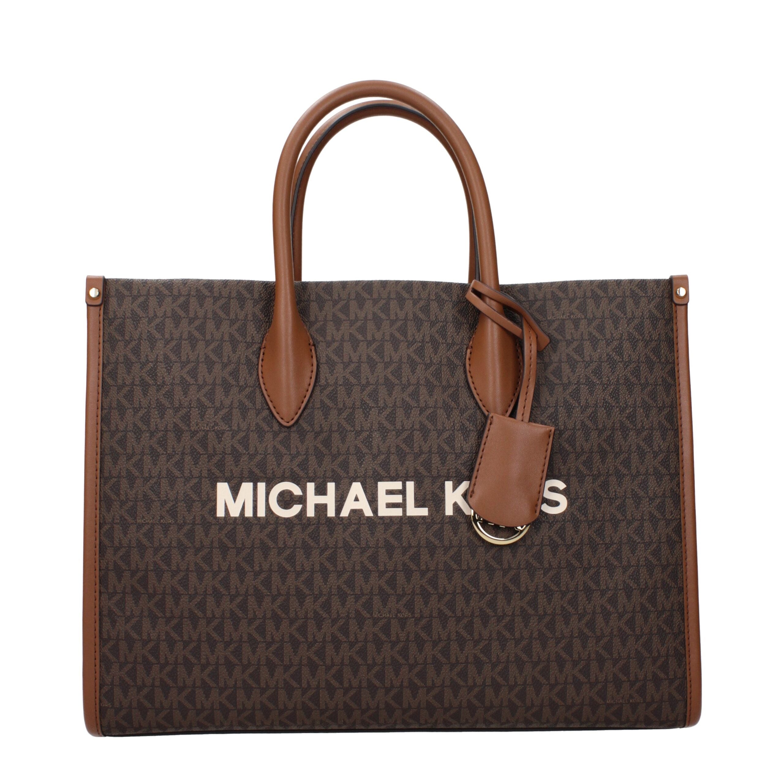 Brown Fabric Handbag - ventzia